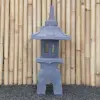 Product image 1 of the product “Japanese style Garden Lantern, made from Andesit Stone. Multipart. 80 cm Height, Roof is 40 cm width. ”